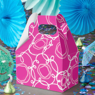 Abstract Floral Matrix (Hot Pink) Fine Art Favour Box