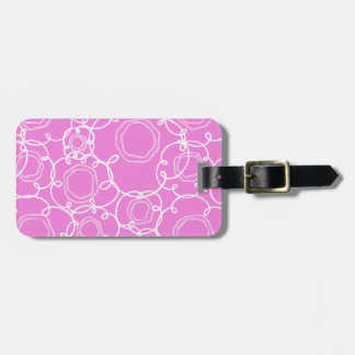 Abstract Floral Matrix (Soft Pink) Fine Art Luggage Tag