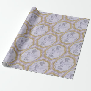 Abstract Floral Medallion Wrapping Paper