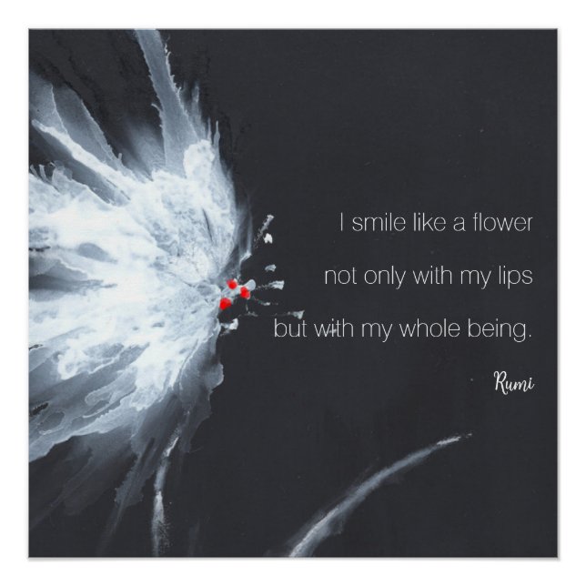 Abstract Floral Minimalist Poster (Front)