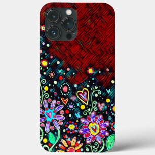 Abstract Floral Modern Inspirivity iPhone Case