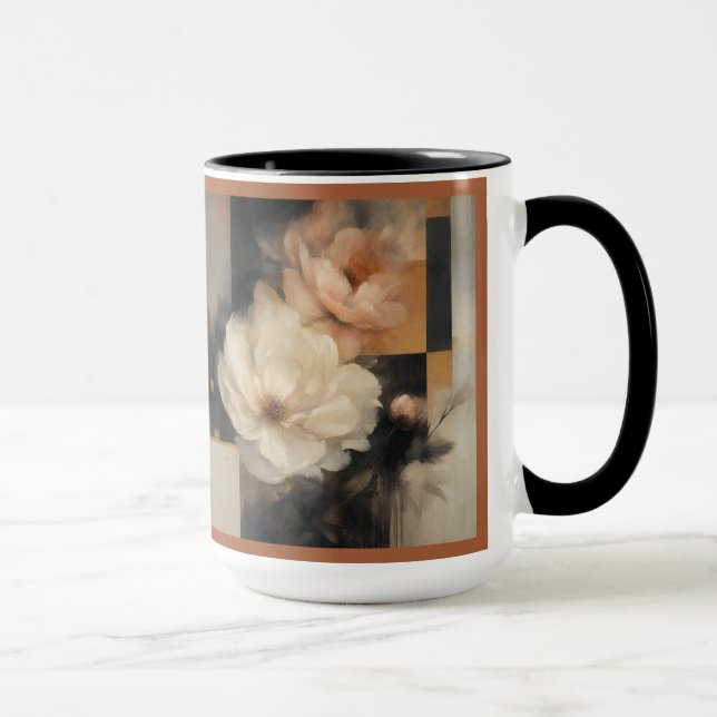 "Abstract Floral" Mug (Right)