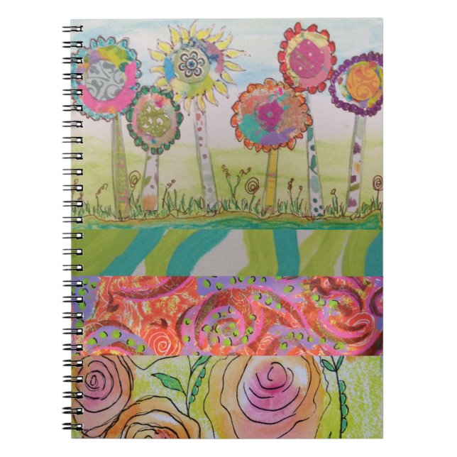 Abstract Floral  Notebook (Front)