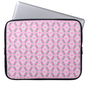 Abstract Floral pastel design laptop sleeve