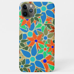 Abstract Floral Pattern iPhone 11 Pro Max Case