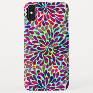 Abstract Floral Pattern iPhone XS Max Case