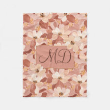 Abstract Floral Pattern Cosy Earth Art