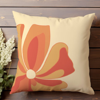 Abstract Floral Pattern Cushion