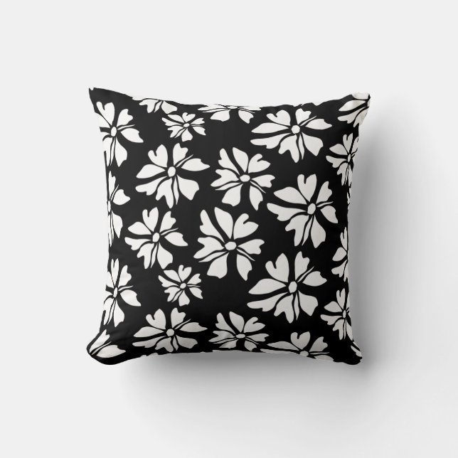 Abstract Floral Pattern Cushion (Front)