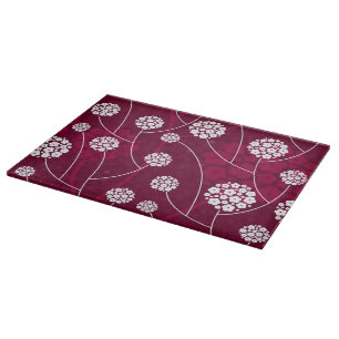 Abstract floral pattern cutting board