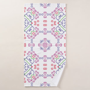 Abstract floral pattern designabstract, art, home bath towel