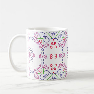 Abstract floral pattern designabstract, art, home  coffee mug