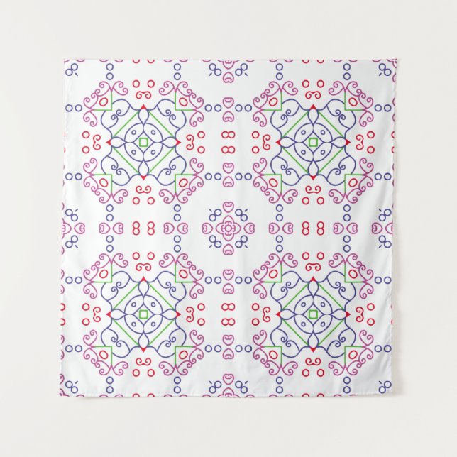 Abstract floral pattern designabstract, art, home tapestry (Front)