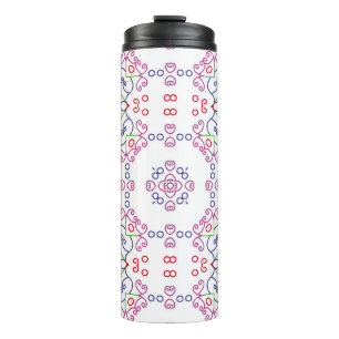 Abstract floral pattern designabstract, art, home thermal tumbler