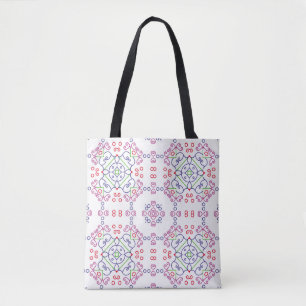 Abstract floral pattern designabstract, art, home tote bag