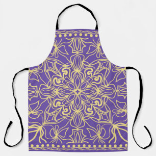 Abstract floral pattern. geometry, mandala design apron