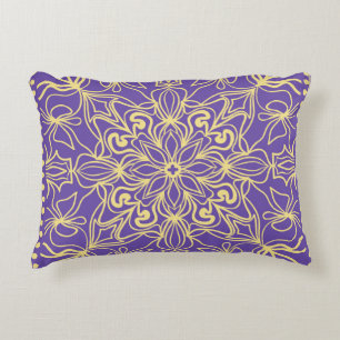 Abstract floral pattern. geometry, mandala design decorative cushion