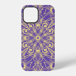 Abstract floral pattern. geometry, mandala design iPhone 12 case