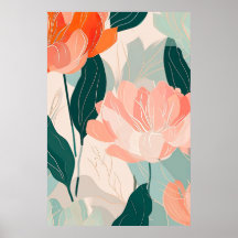 Abstract Floral Pattern Illustration