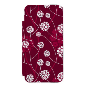Abstract floral pattern incipio watson™ iPhone 5 wallet case