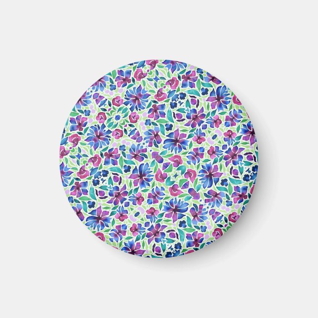 Abstract Floral Pattern - Magnet (Front)