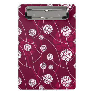 Abstract floral pattern mini clipboard