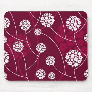 Abstract floral pattern mouse mat