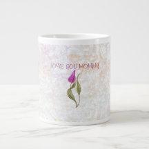 Abstract floral pattern mug