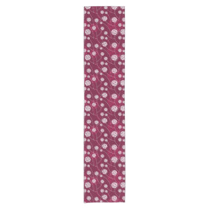 Abstract floral pattern short table runner
