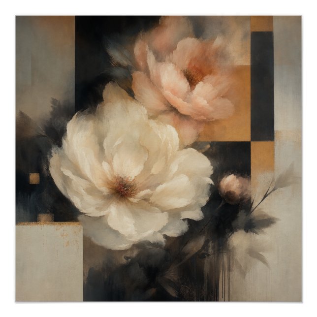"Abstract Floral" Poster (Front)