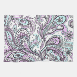 Abstract Floral Psychedelic   Kitchen Towel