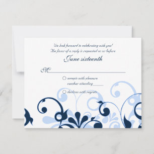 Abstract Floral Response Card