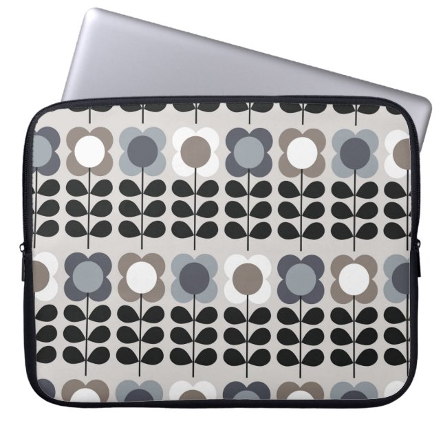 Abstract floral seamless pattern. Nordic style. Vi Laptop Sleeve (Front)