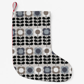 Abstract floral seamless pattern. Nordic style. Vi Small Christmas Stocking