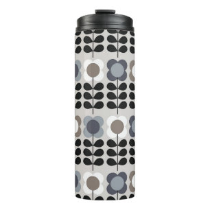 Abstract floral seamless pattern. Nordic style. Vi Thermal Tumbler