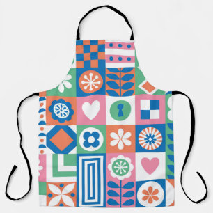 Abstract floral seamless pattern. Scandinavian and Apron