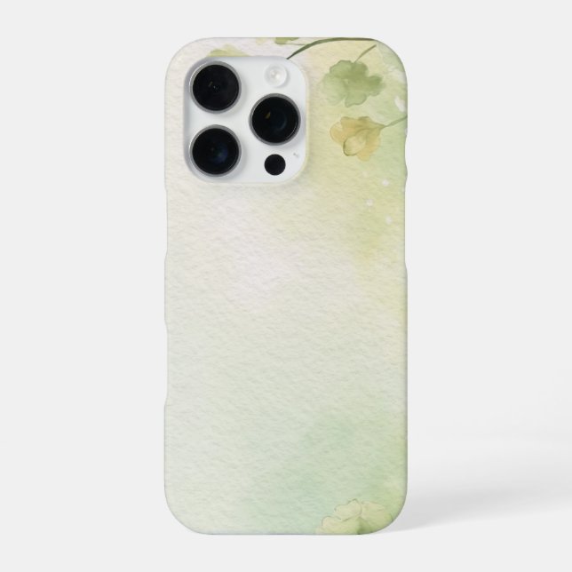 Abstract Floral Soft Green Alchemilla iPhone Case (Back)