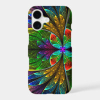 Abstract Floral Stained Glass Pattern