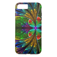 Abstract Floral Stained Glass Pattern