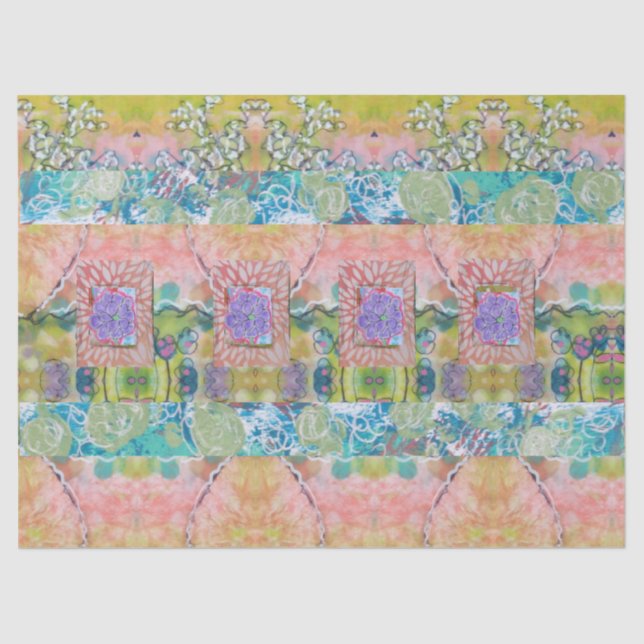 Abstract Floral  Tissue Paper (Front)