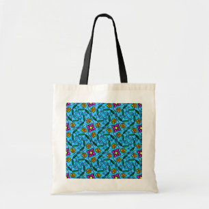 Abstract Floral Tote Bag
