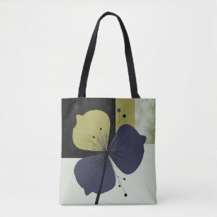 Abstract Floral Tote Bag – Soft Colour Rhythm