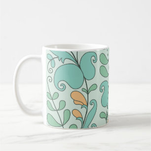 Abstract Floral: Vintage Seamless Pattern Coffee Mug