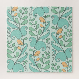 Abstract Floral: Vintage Seamless Pattern Jigsaw Puzzle