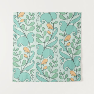 Abstract Floral: Vintage Seamless Pattern Tapestry