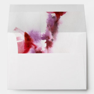 Abstract floral watercolor paintings 3 envelopes