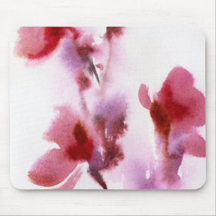 Abstract floral watercolor paintings 3 mouse mat