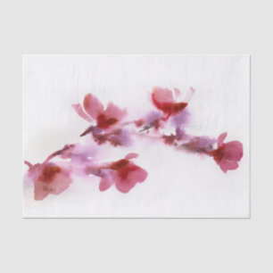 Abstract floral watercolor paintings 3 tissue paper