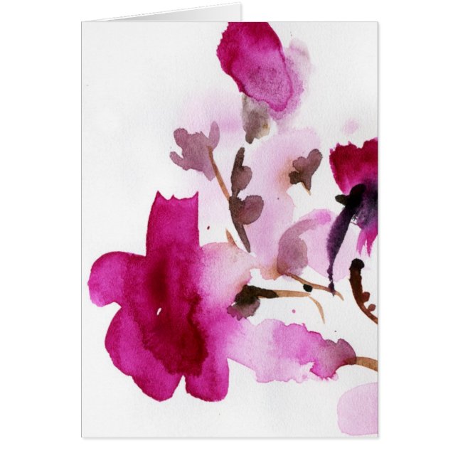 Abstract floral watercolor paintings 4 (Front)