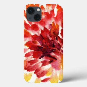Abstract floral watercolor paintings 5 iPhone 13 case